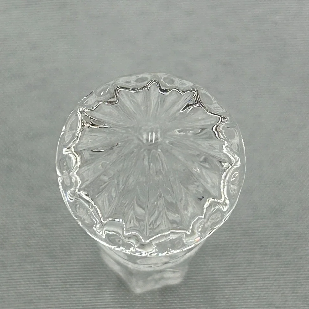 Vintage Ribbed Glass Decanter Cruet Stopper‎ 5